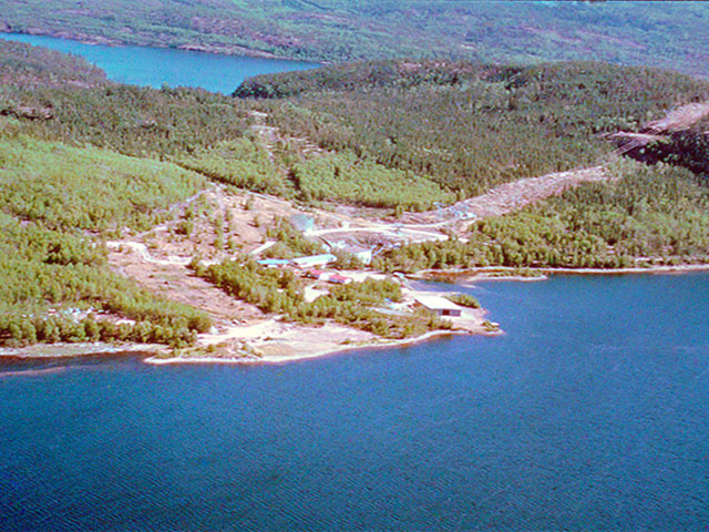 Arial view of facility